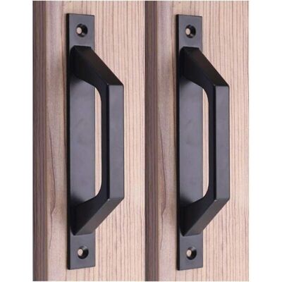 Scotch Lot De 2 Poignées De Porte Coulissante De 20 Cm, En Alliage D'Aluminium, Pour Portails, Armoires, Tiroirs, Garages, Abris De Jardin, Noires (ouverture 175 Mm) - Publicité Scotch Lot De 2 Poignées De Porte Coulissante De 20 Cm, En Alliage D'Aluminium, Pour Portails, Armoires, Tiroirs, Garages, Abris De Jardin, Noires (ouverture 175 Mm) - Publicité