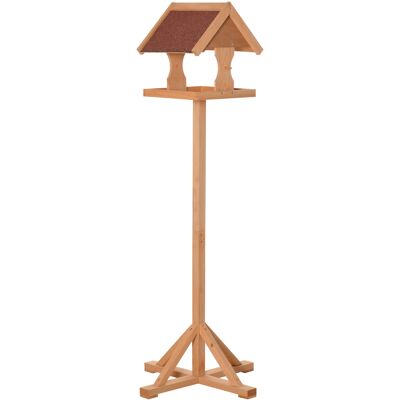 Generic Mangeoire Oiseaux Extérieur Sur Pied, Toit Résistant Aux Intempéries, Bois Massif, 55 X 55 X 144 Cm, Bois Naturel - Publicité Generic Mangeoire Oiseaux Extérieur Sur Pied, Toit Résistant Aux Intempéries, Bois Massif, 55 X 55 X 144 Cm, Bois Naturel - Publicité