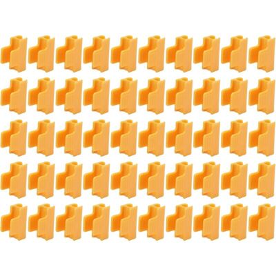 MOXIE 50pcs Serre Pinces, Plastique Orange Film Boucle Clip Pour 11mm Plant Stakes Serre Film Row Cover Filet Tunnel Hoop Clips - Publicité MOXIE 50pcs Serre Pinces, Plastique Orange Film Boucle Clip Pour 11mm Plant Stakes Serre Film Row Cover Filet Tunnel Hoop Clips - Publicité