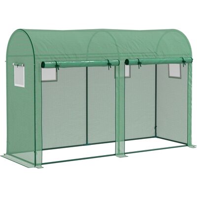 ACKERMAN Serre Avec Fenêtre Et Porte, Serre En Aluminium, Serre Avec Film Filet Pe Pour Balcon, Jardin, Serre À Tomates 300x100x200cm, Serre Pour Tomates, Légumes, Fleurs, Plantes, Verdure - Publicité ACKERMAN Serre Avec Fenêtre Et Porte, Serre En Aluminium, Serre Avec Film Filet Pe Pour Balcon, Jardin, Serre À Tomates 300x100x200cm, Serre Pour Tomates, Légumes, Fleurs, Plantes, Verdure - Publicité