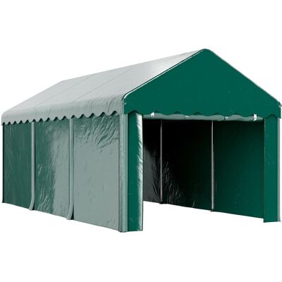 OEM Tente Garage Carport 3 X 6m Auvent De Voiture Robuste Avec 2 Portes Enroulables, Toile 200g Pe, Vert - Publicité OEM Tente Garage Carport 3 X 6m Auvent De Voiture Robuste Avec 2 Portes Enroulables, Toile 200g Pe, Vert - Publicité