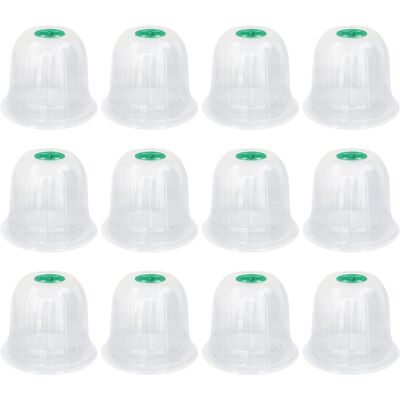 GRASSLIN 12 - Cloche De Potager - Cloche À Salade - Protection Semis Et Gelée - Pvc Transparent Réutilisable Avec Évent Réglable - Jardin Terrasse Serre - Transparent - 20x20cm - Publicité GRASSLIN 12 - Cloche De Potager - Cloche À Salade - Protection Semis Et Gelée - Pvc Transparent Réutilisable Avec Évent Réglable - Jardin Terrasse Serre - Transparent - 20x20cm - Publicité