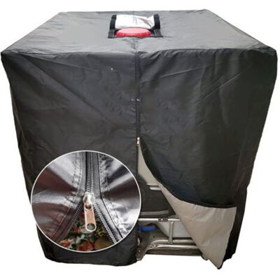 ABYSSE Housse De Réservoir Ibc 1000 L Avec Fermeture Éclair, Protection Anti-poussière Et Anti-uv, Housse De Réservoir D'Eau Étanche 1000 L, Tissu Oxford 210d, Réservoir D'Eau De Pluie (120, 100, 116 Cm) - Publicité ABYSSE Housse De Réservoir Ibc 1000 L Avec Fermeture Éclair, Protection Anti-poussière Et Anti-uv, Housse De Réservoir D'Eau Étanche 1000 L, Tissu Oxford 210d, Réservoir D'Eau De Pluie (120, 100, 116 Cm) - Publicité