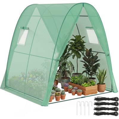 ARRIGONI Serre Tunnel Avec Sacs De Lestage Et Bache Plastique 2 Portes Enroulables Fenetres Filet Portable 1,8 X 1,8 X 2 M Vert - Publicité ARRIGONI Serre Tunnel Avec Sacs De Lestage Et Bache Plastique 2 Portes Enroulables Fenetres Filet Portable 1,8 X 1,8 X 2 M Vert - Publicité