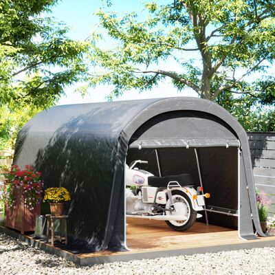 DEVOKO Abri À Vélos Gris Foncé 300 X 450 X 230cm Imperméable Avec Porte, Housse Anti-poussière, Protection Durable Pour Jardin Et Maison - Publicité DEVOKO Abri À Vélos Gris Foncé 300 X 450 X 230cm Imperméable Avec Porte, Housse Anti-poussière, Protection Durable Pour Jardin Et Maison - Publicité