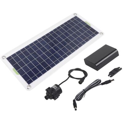 MOXIE Sjlerst Kit De Pompe À Eau Solaire 30w, Panneau Solaire En Polysilicium, Kit De Pompe De Fontaine Pour Fontaine Alimentée Par Le Soleil, Étang, Jardins Hydroponiques - Publicité MOXIE Sjlerst Kit De Pompe À Eau Solaire 30w, Panneau Solaire En Polysilicium, Kit De Pompe De Fontaine Pour Fontaine Alimentée Par Le Soleil, Étang, Jardins Hydroponiques - Publicité