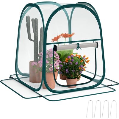 ARRIGONI Mini Serre De Jardin, Mini Pop Up Serre En Pvc Transparent, Pour Intérieur Ou Extérieur, Pour Légume, 70 X 70 X 80 Cm - Publicité ARRIGONI Mini Serre De Jardin, Mini Pop Up Serre En Pvc Transparent, Pour Intérieur Ou Extérieur, Pour Légume, 70 X 70 X 80 Cm - Publicité