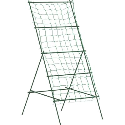 ARRIGONI Support Pour Tomates En A Reglable Avec Filet En Acier Pe Et Pp 101x133x227 Cm Vert - Publicité ARRIGONI Support Pour Tomates En A Reglable Avec Filet En Acier Pe Et Pp 101x133x227 Cm Vert - Publicité