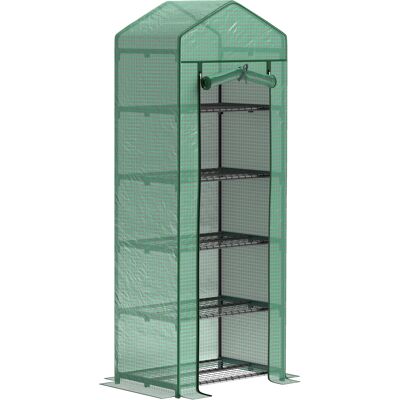 ACKERMAN Serre Avec Porte Enroulable, Étagères, Serre En Acier Avec Film Résistant À L'Hiver, Serre Pour Balcon, Jardin, Serre À Tomates 69 X 49 X 193 Cm, Serre Pour Tomates, Légumes, Fleurs, Plantes Vertes - Publicité ACKERMAN Serre Avec Porte Enroulable, Étagères, Serre En Acier Avec Film Résistant À L'Hiver, Serre Pour Balcon, Jardin, Serre À Tomates 69 X 49 X 193 Cm, Serre Pour Tomates, Légumes, Fleurs, Plantes Vertes - Publicité