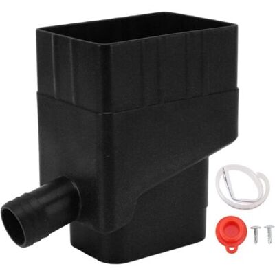 ABYSSE Système De Collecte D'Eau De Pluie, Kit De Déviateur De Baril De Pluie Pour Détourner L'Eau, Recycler L'Eau De Pluie Pour La Réutiliser Dans L'Arrosage De La Pelouse Et Du Jardin (noir) - Publicité ABYSSE Système De Collecte D'Eau De Pluie, Kit De Déviateur De Baril De Pluie Pour Détourner L'Eau, Recycler L'Eau De Pluie Pour La Réutiliser Dans L'Arrosage De La Pelouse Et Du Jardin (noir) - Publicité