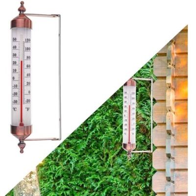 ABYSSE Thermomètre D'Extérieur Avec Jauge, Effet Bronze – Élégant Thermomètre De Jardin Pour Extérieur Adapté Pour La Température Extérieure, Serre, Garage, Facile À Accrocher - Publicité ABYSSE Thermomètre D'Extérieur Avec Jauge, Effet Bronze – Élégant Thermomètre De Jardin Pour Extérieur Adapté Pour La Température Extérieure, Serre, Garage, Facile À Accrocher - Publicité