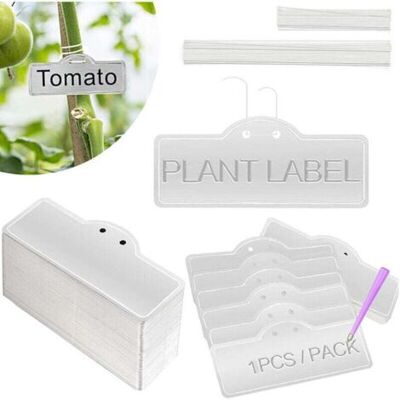 ABYSSE Paquet De 100 Étiquettes De Plantes En Aluminium, Étiquettes En Métal, Étiquettes D'Identification D'Arbre, Étiquettes Imperméables Durables Pour Rempotage Intérieur Et Extérieur - Publicité ABYSSE Paquet De 100 Étiquettes De Plantes En Aluminium, Étiquettes En Métal, Étiquettes D'Identification D'Arbre, Étiquettes Imperméables Durables Pour Rempotage Intérieur Et Extérieur - Publicité