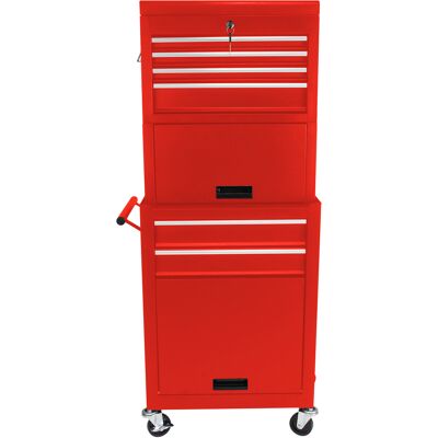 ACKERMAN Symbollschrank Auf Rädern, 6-schalbeschaltbare Roll-werkzeugkiste Mit 4 Universalrädern, 2 In 1 Abnehmbarer Werkzeugkasten-speicherorganisator Für Garage Workshop Reparaturwerkstatt, Rot(red) - Publicité ACKERMAN Symbollschrank Auf Rädern, 6-schalbeschaltbare Roll-werkzeugkiste Mit 4 Universalrädern, 2 In 1 Abnehmbarer Werkzeugkasten-speicherorganisator Für Garage Workshop Reparaturwerkstatt, Rot(red) - Publicité