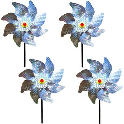 URSUS Effaroucheur Oiseaux Decoration Jardin Pic Anti Pigeon Dissuasion Anti-oiseaux Réfléchissant Pour Moulin À Vent Réfléchissant Pour Protéger Le Jardin, Verger Et Cour Intérieure (lot De 4) - Publicité URSUS Effaroucheur Oiseaux Decoration Jardin Pic Anti Pigeon Dissuasion Anti-oiseaux Réfléchissant Pour Moulin À Vent Réfléchissant Pour Protéger Le Jardin, Verger Et Cour Intérieure (lot De 4) - Publicité