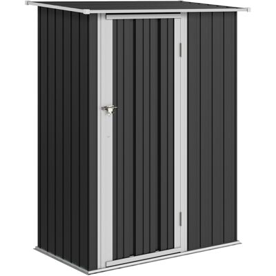 ARRIGONI Abri De Jardin 1 M² - Abri À Outils - Cabanon Porte Verrouillable - Acier Galvanisé Gris Foncé - Publicité ARRIGONI Abri De Jardin 1 M² - Abri À Outils - Cabanon Porte Verrouillable - Acier Galvanisé Gris Foncé - Publicité
