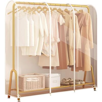 ABYSSE Housse De Rangement Pour Cintre, Protection Transparente Pour Tringle, Idéale Pour Robes, Costumes, Manteaux, Etc., 180 X 50 X 150 Cm - - Publicité ABYSSE Housse De Rangement Pour Cintre, Protection Transparente Pour Tringle, Idéale Pour Robes, Costumes, Manteaux, Etc., 180 X 50 X 150 Cm - - Publicité