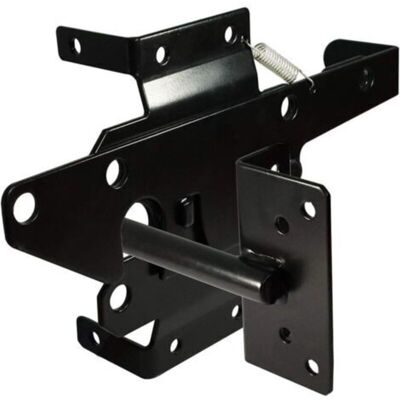 Vision Loquet De Portail Autobloquant Robuste À Levier Automatique Pour Clôture En Bois/pvc, Montage Sur Poteau, Avec Fixations, Pour Piscine, Jardin, Cour, Acier, Noir - Publicité Vision Loquet De Portail Autobloquant Robuste À Levier Automatique Pour Clôture En Bois/pvc, Montage Sur Poteau, Avec Fixations, Pour Piscine, Jardin, Cour, Acier, Noir - Publicité