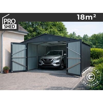 DANCOVER Garage Métallique 3x6,02x2,32m, 18,06m², Proshed®, Anthracite - Publicité DANCOVER Garage Métallique 3x6,02x2,32m, 18,06m², Proshed®, Anthracite - Publicité