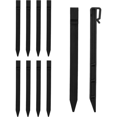 GRASSLIN Lot De 10 Piquet, 24,6 Cm, Plastique Résistant, Ancrage, Bordure Paysagère, Extérieur, Jardin - Publicité GRASSLIN Lot De 10 Piquet, 24,6 Cm, Plastique Résistant, Ancrage, Bordure Paysagère, Extérieur, Jardin - Publicité