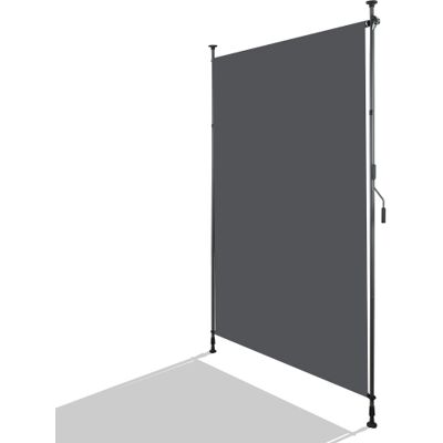 SANS MARQUE Store Extérieur Vertical À Fixation Par Serrage, Rétractable, Montage Sans Perçage, Brise-vue Et Protection Vent Pour Balcon Et Terrasse, Résistant Aux Intempéries, Anthracite, Avec Manivelle, 200 X 2 - Publicité SANS MARQUE Store Extérieur Vertical À Fixation Par Serrage, Rétractable, Montage Sans Perçage, Brise-vue Et Protection Vent Pour Balcon Et Terrasse, Résistant Aux Intempéries, Anthracite, Avec Manivelle, 200 X 2 - Publicité