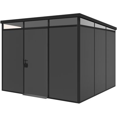 DMORA Abri De Jardin Sucre, Sol Antidérapant, Lucarne, Modulable, Toit Mono-pente Fabriqué En Italie, Toiture Plastique - Publicité DMORA Abri De Jardin Sucre, Sol Antidérapant, Lucarne, Modulable, Toit Mono-pente Fabriqué En Italie, Toiture Plastique - Publicité
