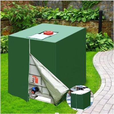 SCORPIO Bache Pour Cuve 1000 L, Bâche De Protection Solaire Pour Réservoir D'Eau De Pluie Ibc, Anti-uv, 116 X 100 X 120 Cm, Vert - Publicité SCORPIO Bache Pour Cuve 1000 L, Bâche De Protection Solaire Pour Réservoir D'Eau De Pluie Ibc, Anti-uv, 116 X 100 X 120 Cm, Vert - Publicité