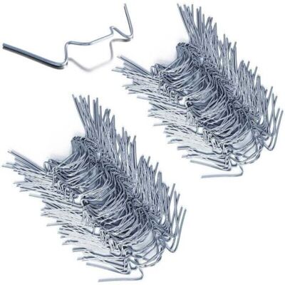 ABYSSE 100x Clips De Vitrage Pour Serre En Métal Inoxydable 1,5mm D'Épaisseur Type W - Publicité ABYSSE 100x Clips De Vitrage Pour Serre En Métal Inoxydable 1,5mm D'Épaisseur Type W - Publicité