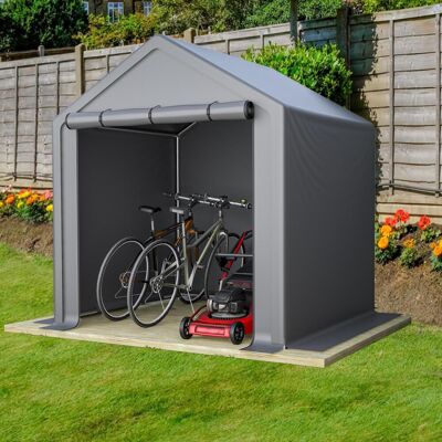 OEM Abri De Jardin 190 X 170 X 200 Cm, Garage À Vélos, Abri À Outils, Tente De Garage, Cabane De Jardin, Tente De Rangement, Abri À Vélos, Tente À Outils, Garage De Rangement, Gris Foncé - Publicité OEM Abri De Jardin 190 X 170 X 200 Cm, Garage À Vélos, Abri À Outils, Tente De Garage, Cabane De Jardin, Tente De Rangement, Abri À Vélos, Tente À Outils, Garage De Rangement, Gris Foncé - Publicité