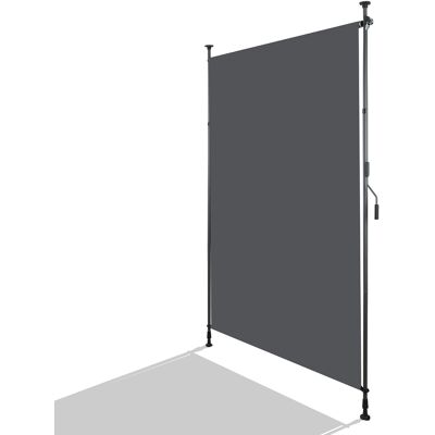 ACKERMAN Marquise Verticale D'Extérieur Avec Fixation À Pince, Rétractable, Montage Sans Perçage, Protection Visuelle Et Contre Le Vent Pour Balcon Et Terrasse, Résistant Aux Intempéries, Couleur Anthracite, A - Publicité ACKERMAN Marquise Verticale D'Extérieur Avec Fixation À Pince, Rétractable, Montage Sans Perçage, Protection Visuelle Et Contre Le Vent Pour Balcon Et Terrasse, Résistant Aux Intempéries, Couleur Anthracite, A - Publicité