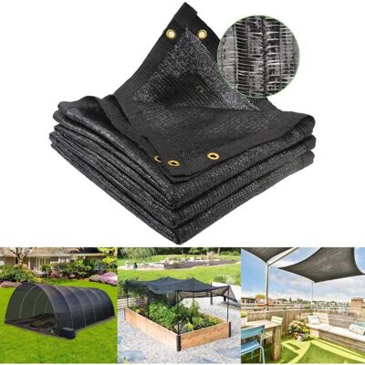 Vision Toile D'Ombrage De Jardin 40 %, 3 X 6 M, Avec Œillets En Laiton Renforcés, Noire, Pour Plantes, Serres, Terrasses Et Poulaillers - Publicité Vision Toile D'Ombrage De Jardin 40 %, 3 X 6 M, Avec Œillets En Laiton Renforcés, Noire, Pour Plantes, Serres, Terrasses Et Poulaillers - Publicité
