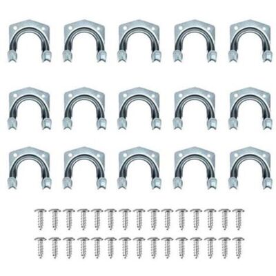 ABYSSE Lot De 15 Crochets Multi-outils Robustes Pour Rangement De La Maison Et Du Garage – Support Mural Antidérapant Double Crochets Pour Entrepôt, Garage, Abri De Jardin, Outils De Jardin - Publicité ABYSSE Lot De 15 Crochets Multi-outils Robustes Pour Rangement De La Maison Et Du Garage – Support Mural Antidérapant Double Crochets Pour Entrepôt, Garage, Abri De Jardin, Outils De Jardin - Publicité
