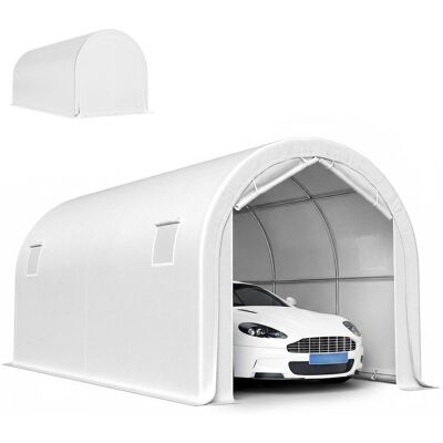 OEM Garage Extérieur Étanche 3 X 6 M Avec Toile Pe Résistante, Structure En Métal Galvanisé, Protection Upf 30+, Blanc - Publicité OEM Garage Extérieur Étanche 3 X 6 M Avec Toile Pe Résistante, Structure En Métal Galvanisé, Protection Upf 30+, Blanc - Publicité