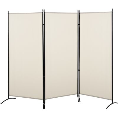 ARRIGONI Paravent 3 Panneaux Dim. 2,53l X 0,5l X 1,82h M Store Latéral Brise-vue Paravent Sur Pied Séparateur Métal Polyester - Publicité ARRIGONI Paravent 3 Panneaux Dim. 2,53l X 0,5l X 1,82h M Store Latéral Brise-vue Paravent Sur Pied Séparateur Métal Polyester - Publicité