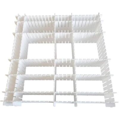 ABYSSE Organisateur De Tiroir, 12 Unité(s), Grille Diviseur De Tiroir, Réglable, Séparateurs De Tiroir En Plastique Pour Sous-vêtements, Chaussettes, Ceintures, Fournitures De Bureau (blanc) - Publicité ABYSSE Organisateur De Tiroir, 12 Unité(s), Grille Diviseur De Tiroir, Réglable, Séparateurs De Tiroir En Plastique Pour Sous-vêtements, Chaussettes, Ceintures, Fournitures De Bureau (blanc) - Publicité