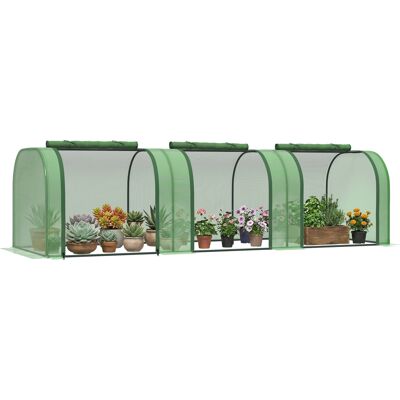 ARRIGONI Mini Serre De Jardin Serre À Tomates 3l X 1l X 0,8h M Acier Pe Haute Densité 140 G/m² Anti-uv 3 Fenêtres Vert - Publicité ARRIGONI Mini Serre De Jardin Serre À Tomates 3l X 1l X 0,8h M Acier Pe Haute Densité 140 G/m² Anti-uv 3 Fenêtres Vert - Publicité