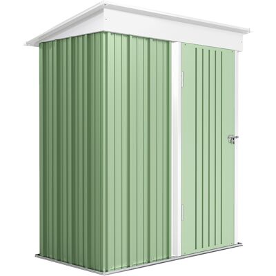 ARRIGONI Abri De Jardin En Acier Avec Porte Verrouillable 161x95x163/181cm Vert - Publicité ARRIGONI Abri De Jardin En Acier Avec Porte Verrouillable 161x95x163/181cm Vert - Publicité