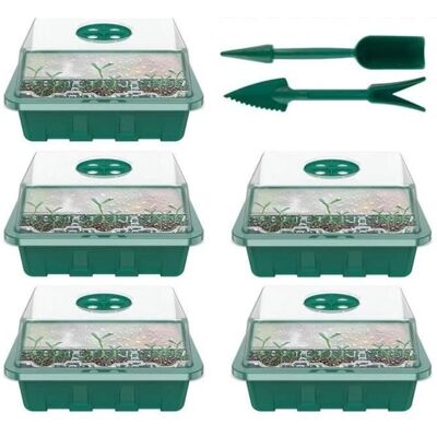 Cellfast Kit De Propagation De Semis - Non Spécifié - Mini Serre - 5pcs - Vert - Outils À Main Inclus - Publicité Cellfast Kit De Propagation De Semis - Non Spécifié - Mini Serre - 5pcs - Vert - Outils À Main Inclus - Publicité