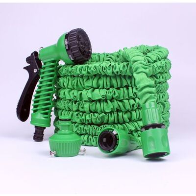 ABYSSE Tuyau D'Arrosage Extensible De 22,55 M (75 Pi), Flexible Et Rétractable, Avec Raccords Et Pistolet D'Arrosage À 7 Fonctions Pour L'Arrosage Et Le Nettoyage Du Jardin (22,5 M) Vert - Publicité ABYSSE Tuyau D'Arrosage Extensible De 22,55 M (75 Pi), Flexible Et Rétractable, Avec Raccords Et Pistolet D'Arrosage À 7 Fonctions Pour L'Arrosage Et Le Nettoyage Du Jardin (22,5 M) Vert - Publicité