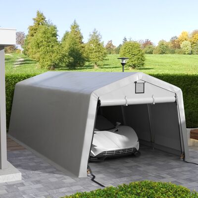 OEM Tente Garage-carport 6,2x3,3x2,4m - Acier Galvanisé, Pe 150g/m² Imperméable Anti-uv - Publicité OEM Tente Garage-carport 6,2x3,3x2,4m - Acier Galvanisé, Pe 150g/m² Imperméable Anti-uv - Publicité