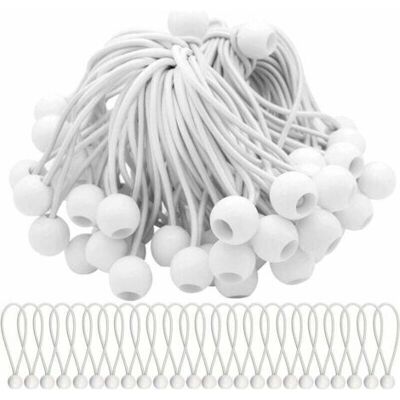 ABYSSE Lot De 50 Tendeurs Élastiques Avec Boules Élastiques Pour Chapiteaux, Tentes, Banderoles Et Bâches. Publicité ABYSSE Lot De 50 Tendeurs Élastiques Avec Boules Élastiques Pour Chapiteaux, Tentes, Banderoles Et Bâches. Publicité