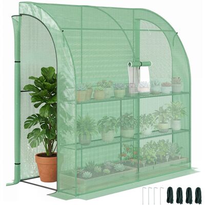 ARRIGONI Serre De Jardin Pe Avec Étagères 3 Niveaux, Serre De Balcon, Bâche Renforcée 140 G/m², Châssis En Acier, 2 Portes Zippées Enroulables, Pour Légumes Plantes Fleurs, 200 X 100 X 215 Cm, Vert - Publicité ARRIGONI Serre De Jardin Pe Avec Étagères 3 Niveaux, Serre De Balcon, Bâche Renforcée 140 G/m², Châssis En Acier, 2 Portes Zippées Enroulables, Pour Légumes Plantes Fleurs, 200 X 100 X 215 Cm, Vert - Publicité
