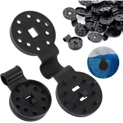 ABYSSE 30 Clips En Plastique Pour Filet De Jardin Avec Boucle Instantanée Et Œillet, Idéal Pour Toile De Serre Et D'Ombre - Publicité ABYSSE 30 Clips En Plastique Pour Filet De Jardin Avec Boucle Instantanée Et Œillet, Idéal Pour Toile De Serre Et D'Ombre - Publicité