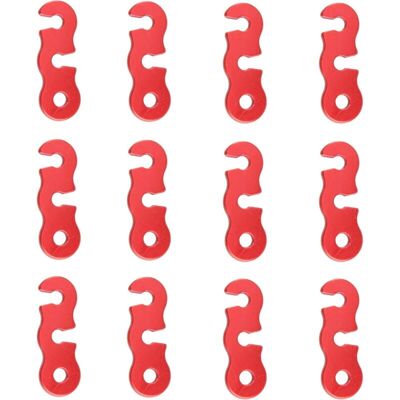 MOXIE 12pcs Tendeur De Corde Tendeur Camping En Alliage D'Aluminium Crochet Ajusteur De Corde Durable Antidérapant Pour Tente Bâche Randonnée Camping - Publicité MOXIE 12pcs Tendeur De Corde Tendeur Camping En Alliage D'Aluminium Crochet Ajusteur De Corde Durable Antidérapant Pour Tente Bâche Randonnée Camping - Publicité
