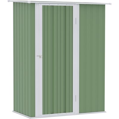 ACKERMAN Abri De Jardin/remise À Outils Avec Porte, Extérieur, Acier, Vert, 142 X 84 X 189 Cm - Publicité ACKERMAN Abri De Jardin/remise À Outils Avec Porte, Extérieur, Acier, Vert, 142 X 84 X 189 Cm - Publicité