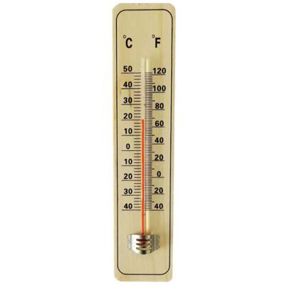 SCORPIO Thermomètre Traditionnel En Bois Pour Mesurer La Température Ambiante - Peut Être Utilisé À L'Intérieur Ou À L'Extérieur Et Est Idéal Pour La Maison, Le Bureau, Le Jardin, La Serre Ou Le Garage - Publicité SCORPIO Thermomètre Traditionnel En Bois Pour Mesurer La Température Ambiante - Peut Être Utilisé À L'Intérieur Ou À L'Extérieur Et Est Idéal Pour La Maison, Le Bureau, Le Jardin, La Serre Ou Le Garage - Publicité
