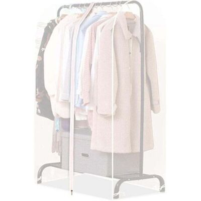 ABYSSE Housse Vetement Penderie Anti Mite Translucide 110cm, Housses De Vêtements Avec Zip, Housse Rangement Vetement Penderie Pour Résistant À L'Humidité De La Poussière, Penderie Non Inclus - Publicité ABYSSE Housse Vetement Penderie Anti Mite Translucide 110cm, Housses De Vêtements Avec Zip, Housse Rangement Vetement Penderie Pour Résistant À L'Humidité De La Poussière, Penderie Non Inclus - Publicité