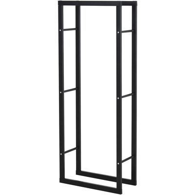 ARRIGONI Range Bûches Etagère Porte Bois De Cheminée Porte-bûches Intérieur Et Extérieur Charge Max. 100 Kg Dim. 60l X 25l X 150h Cm Métal Noir - Publicité ARRIGONI Range Bûches Etagère Porte Bois De Cheminée Porte-bûches Intérieur Et Extérieur Charge Max. 100 Kg Dim. 60l X 25l X 150h Cm Métal Noir - Publicité