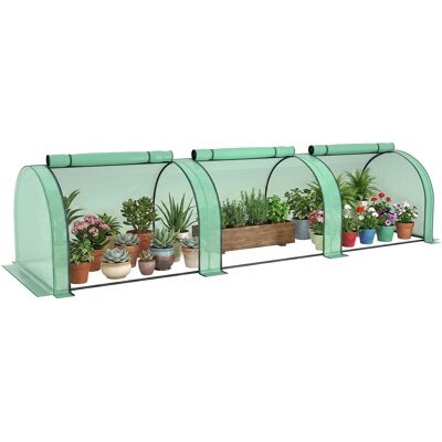 ARRIGONI Mini Serre De Jardin Serre À Tomates 3,5l X 1l X 0,8h M Acier Pe Haute Densité 140 G/m² Anti-uv 3 Fenêtres Vert - Publicité ARRIGONI Mini Serre De Jardin Serre À Tomates 3,5l X 1l X 0,8h M Acier Pe Haute Densité 140 G/m² Anti-uv 3 Fenêtres Vert - Publicité