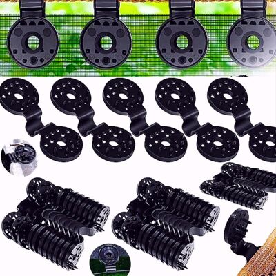 Melissa 50pcs Clip De Fixation Robuste Pratique Pour Brise Vue Tissu Pare-soleil En Serre - Publicité Melissa 50pcs Clip De Fixation Robuste Pratique Pour Brise Vue Tissu Pare-soleil En Serre - Publicité