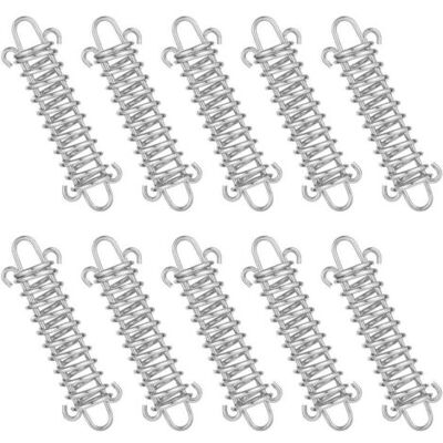 SCORPIO Tendeur Ressort, 10 Pcs Boucle De Corde De Ressort, Boucles À Ressort De Tente, Ressort Absorbeur, Ressort De Tension Pour Voile Dombrage, Bâche, Tente, Grille Métallique - Publicité SCORPIO Tendeur Ressort, 10 Pcs Boucle De Corde De Ressort, Boucles À Ressort De Tente, Ressort Absorbeur, Ressort De Tension Pour Voile Dombrage, Bâche, Tente, Grille Métallique - Publicité